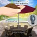 Sunrise 10' Outdoor Patio Umbrella 8 Ribs Market Parasol Sunshade with Tilt and Crank (Tan)   568429197